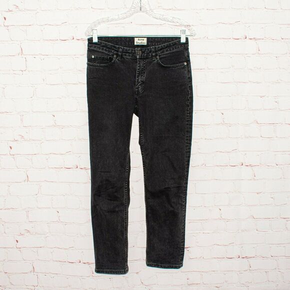 ACNE Studios Size 25 ROW USED NIOR Denim Jeans Black - Picture 8 of 8